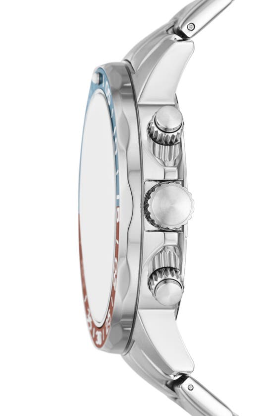 Shop Fossil Bannon Bracelet Strap Multifunction Watch, 45mm In Silver