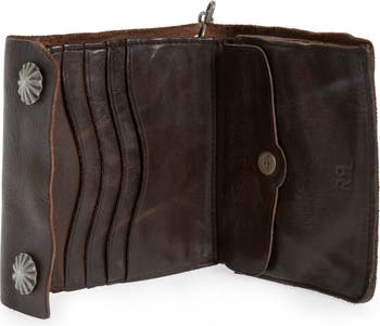 Double RL Concho Leather Chain Wallet