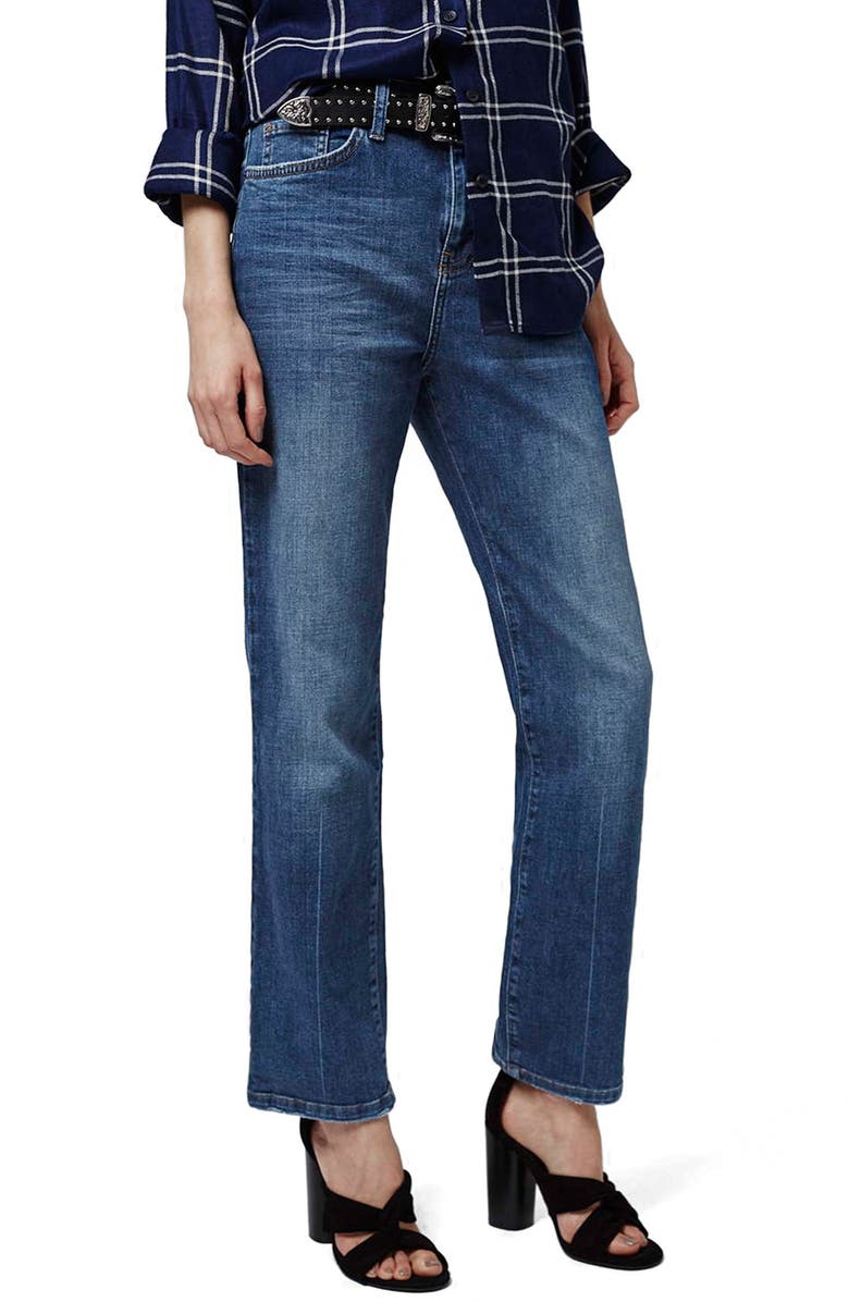 Topshop 'Dree' High Rise Crop Kick Flare Jeans (Tall) | Nordstrom