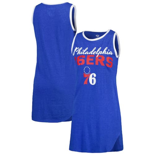 Women's Concepts Sport Royal Philadelphia 76ers Sleeveless Nightshirt