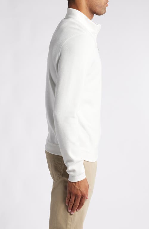 Shop Scott Barber Stretch Quarter Zip Top In Winter White