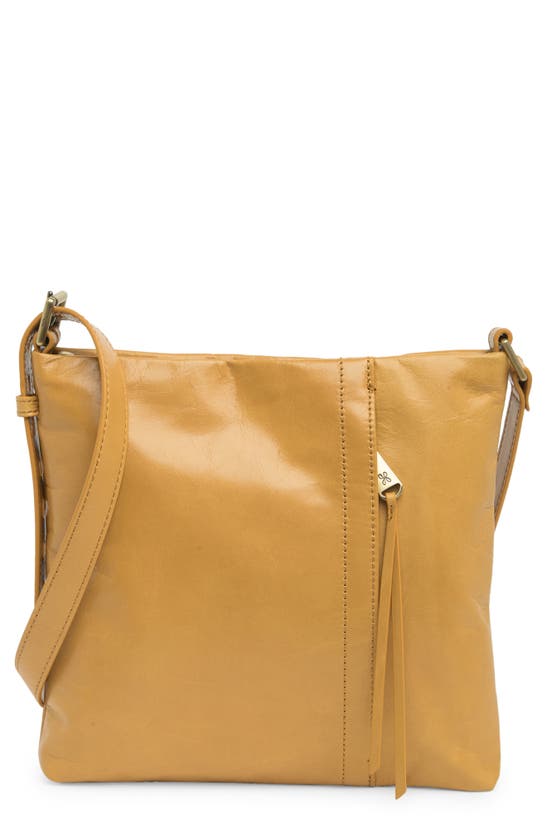 Hobo Leather Crossbody Bag In Desert