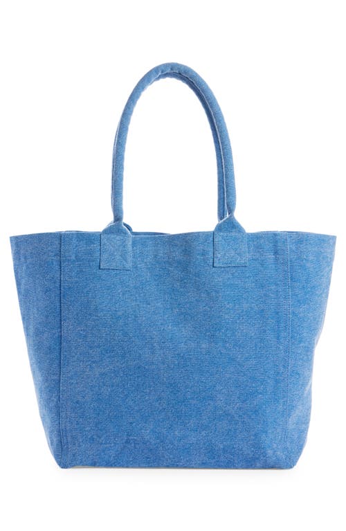 Isabel Marant Small Yenky Logo-embroidered Tote Bag In Blue