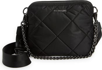 MZ Wallace Black Quilted Small Bowery Crossbody