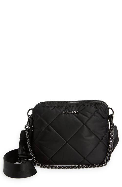 MZ Wallace Bowery Quilted Nylon Crossbody Bag in Black at Nordstrom