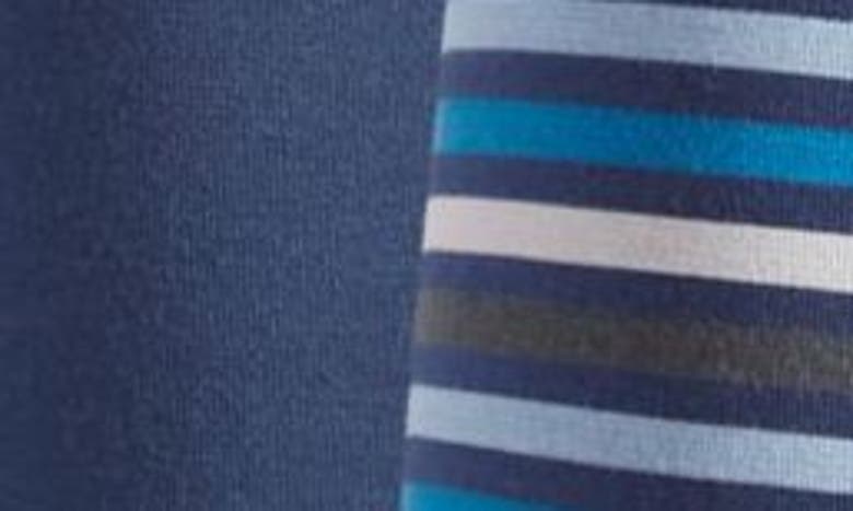Shop Tommy John 2-pack Second Skin 6-inch Boxer Briefs In Dress Blues/ Globe Stripe