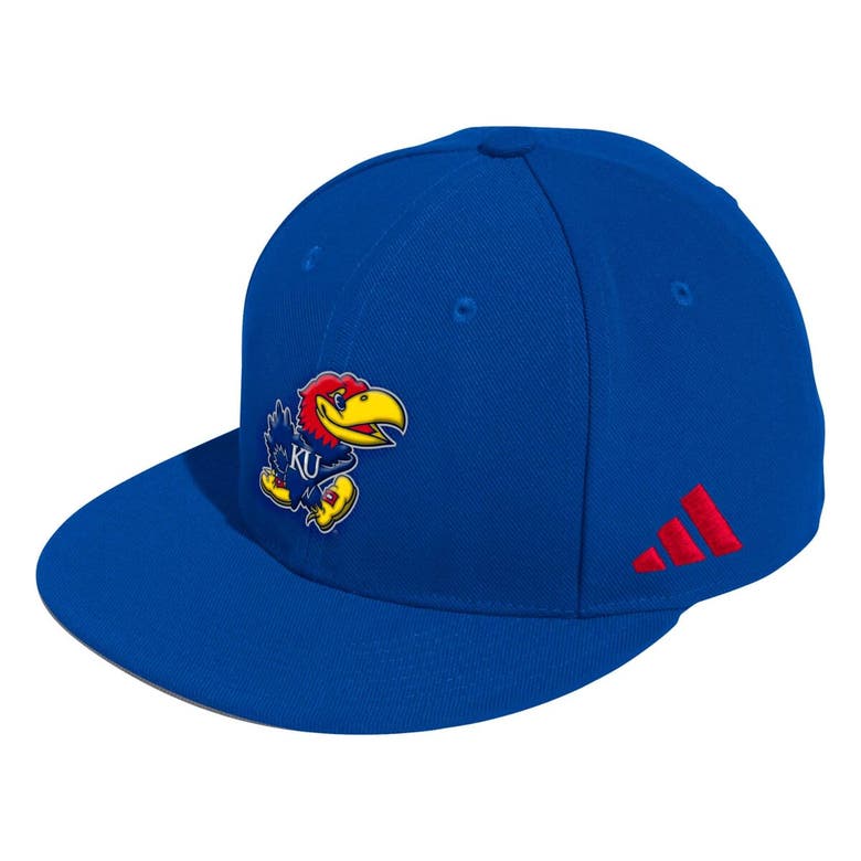 Shop Adidas Originals Adidas Royal Kansas Jayhawks On-field Baseball Fitted Hat