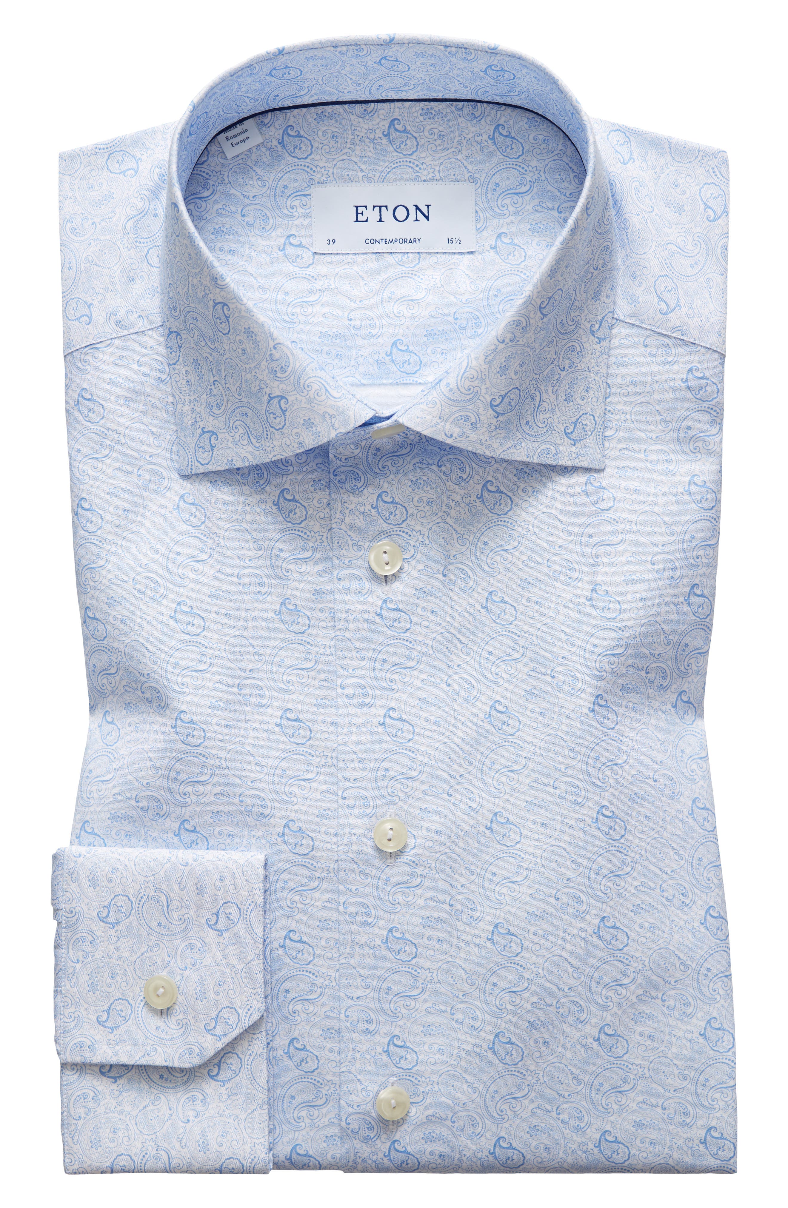 Eton Contemporary Fit Paisley Dress Shirt Nordstrom