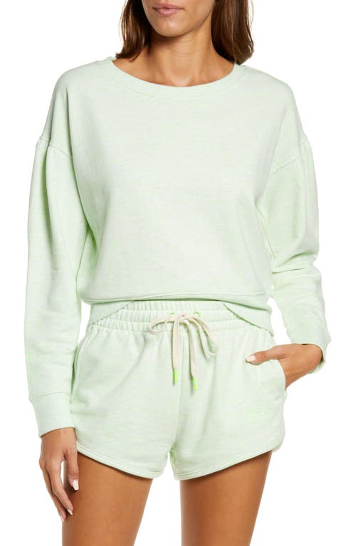 UGG(R) Tenley Crewneck Lounge Sweatshirt in Green Neon Melange