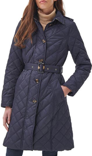 Rosalind Quilted Belted Trench Coat