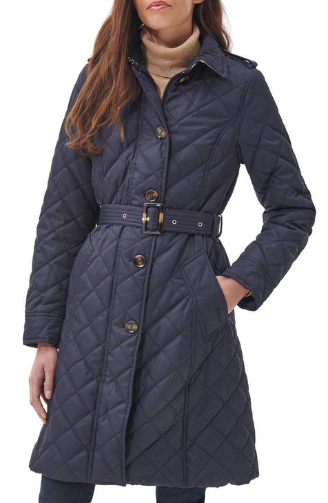 Rosalind Quilted Belted Trench Coat