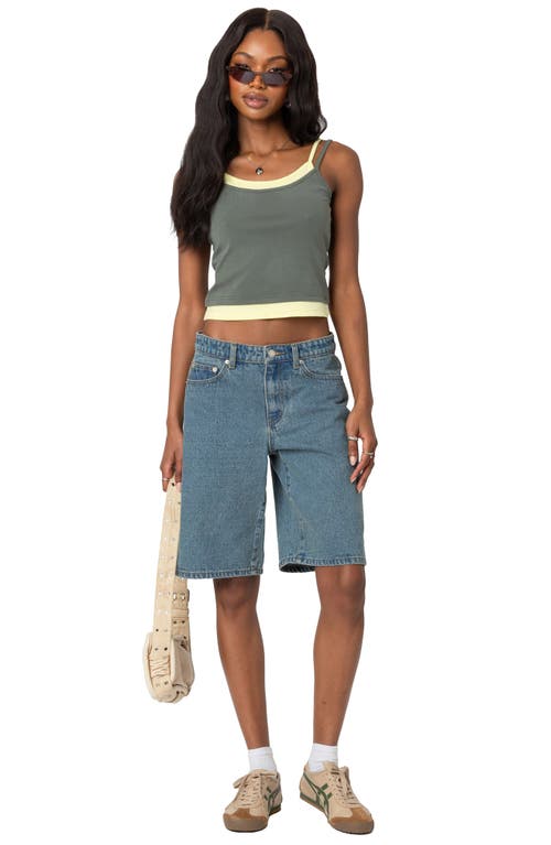 EDIKTED EDIKTED ELEMENT LAYERED STRETCH COTTON TANK