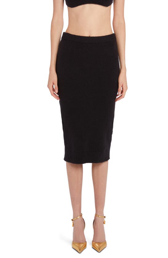 Tom Ford Cotton & Cashmere Blend Sweater Skirt In Black | ModeSens