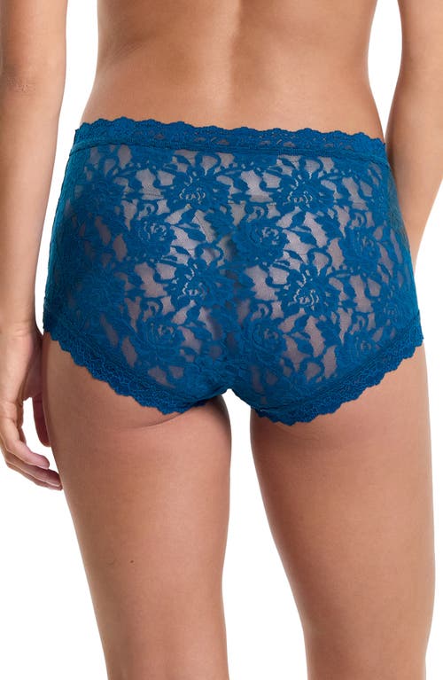 Shop Hanky Panky Signature Lace High Waist Boyshorts In North Pole Green