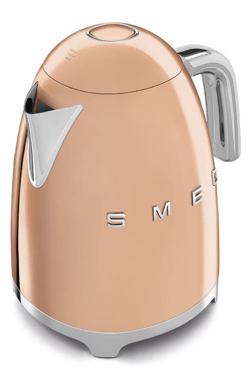 smeg '50s Retro Style Electric Kettle in Rose Gold at Nordstrom