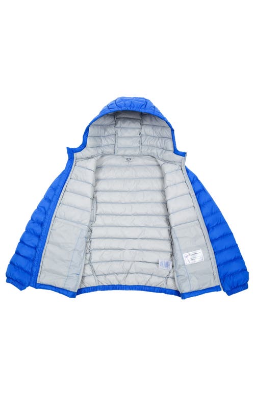 Shop Rokka&rolla Kids' Ultra Light Quilt Packable Down Jacket In Blue