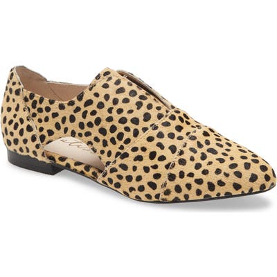 Matisse Mon Amie Genuine Calf Hair Flat- Brown