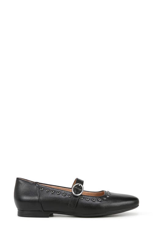 Naturalizer Kelly 5 Mary Jane Flats In Black Leather