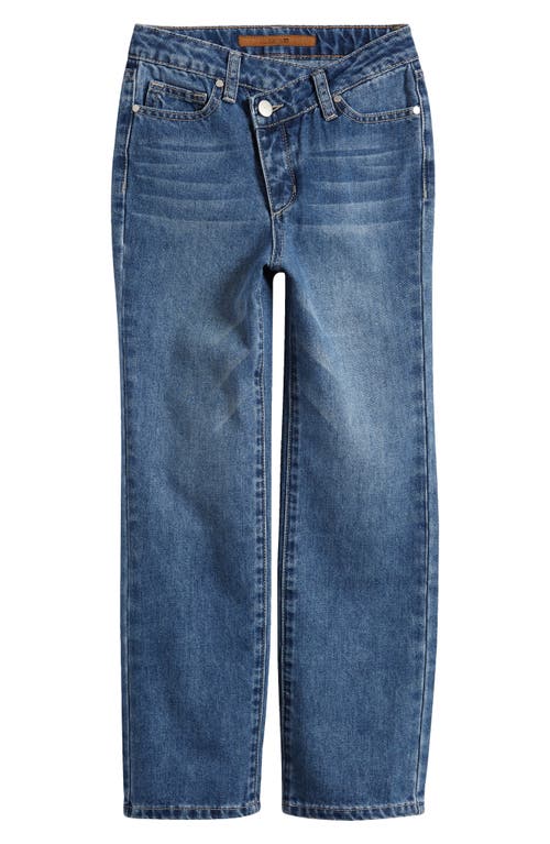 Joe's Kids' The Maison Crossover Waist Relaxed Fit Jeans in American Blue Wash