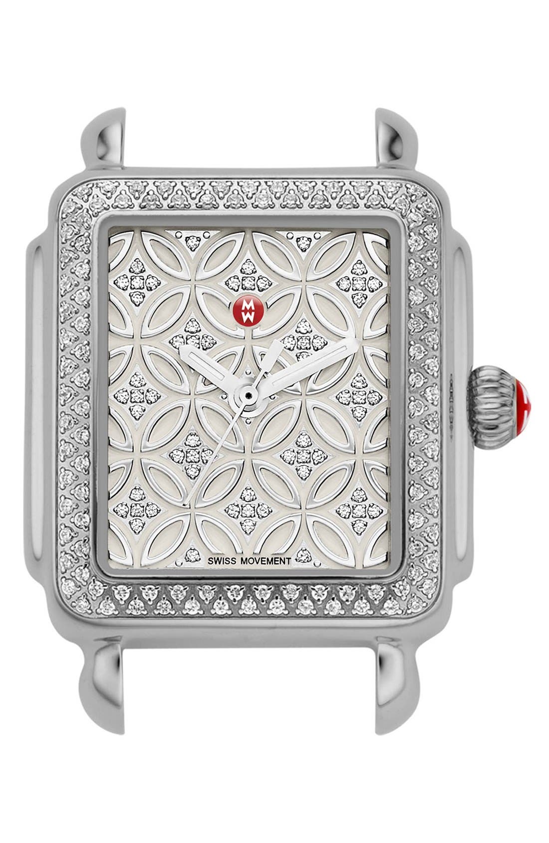 MICHELE Deco 16 Diamond Diamond Dial Watch Case, 29mm x 31mm Nordstrom