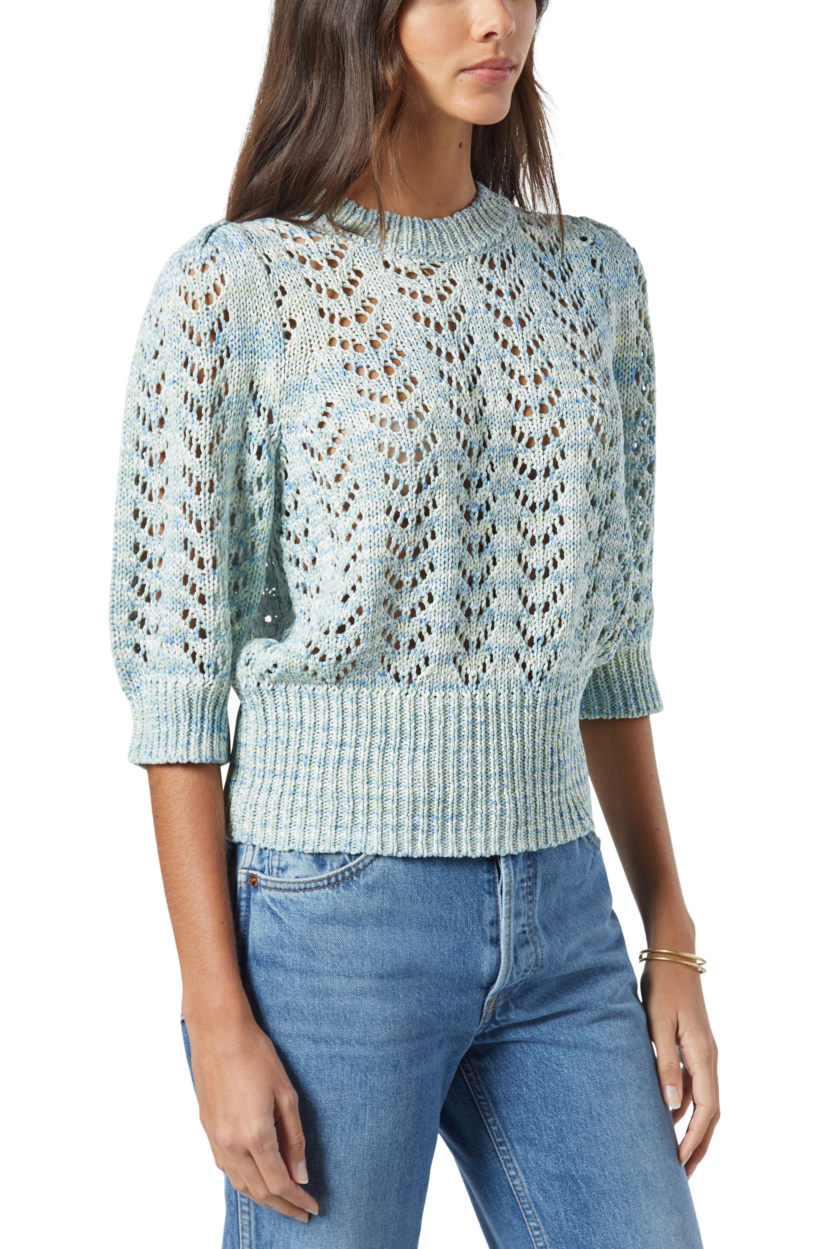 Short Sleeve Cotton Sweater | Nordstrom
