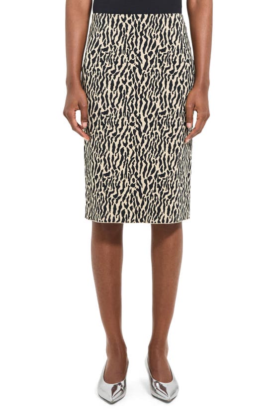 THEORY BRISTOL PRINT PENCIL SKIRT