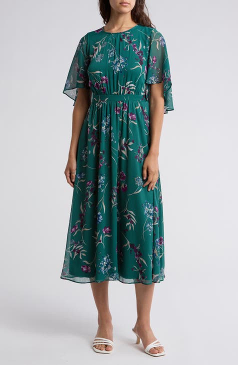 Green Floral Dresses Nordstrom Rack