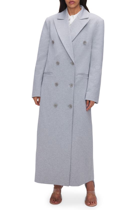 Good American Ponte Car Coat In Grey