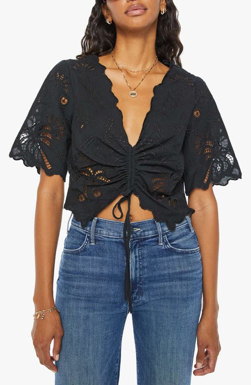 Shop Mother The Social Butterfly Lace Crop Top In Palms Up