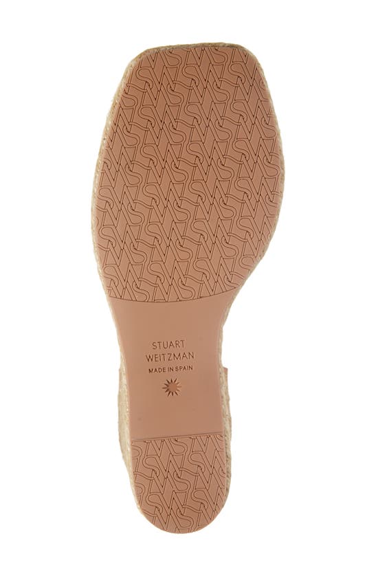 Shop Stuart Weitzman Braided Platform Espadrille Wedge Sandal In Tan