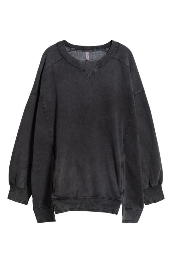 Fp Movement Intercept Oversized Sweatshirt In Black