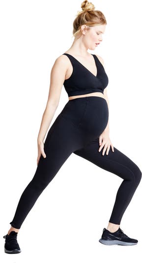 Ingrid & Isabel® Active Maternity Leggings with Crossover Panel