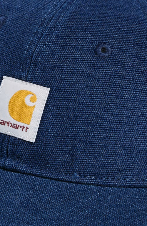 Carhartt Work In Progress Icon Adjustable Baseball Cap In Air Force Blue