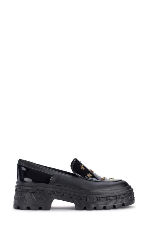 Shop Karl Lagerfeld Paris Lylah Lug Loafer In Black