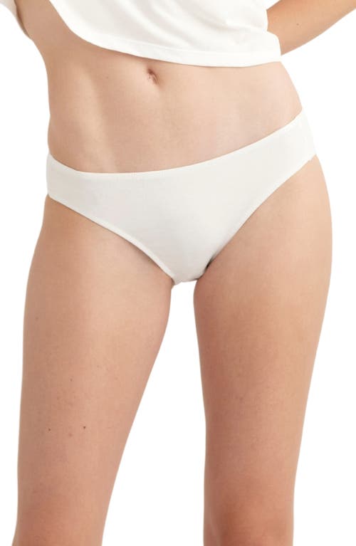 2-Pack Organic Cotton Hipster Briefs in White