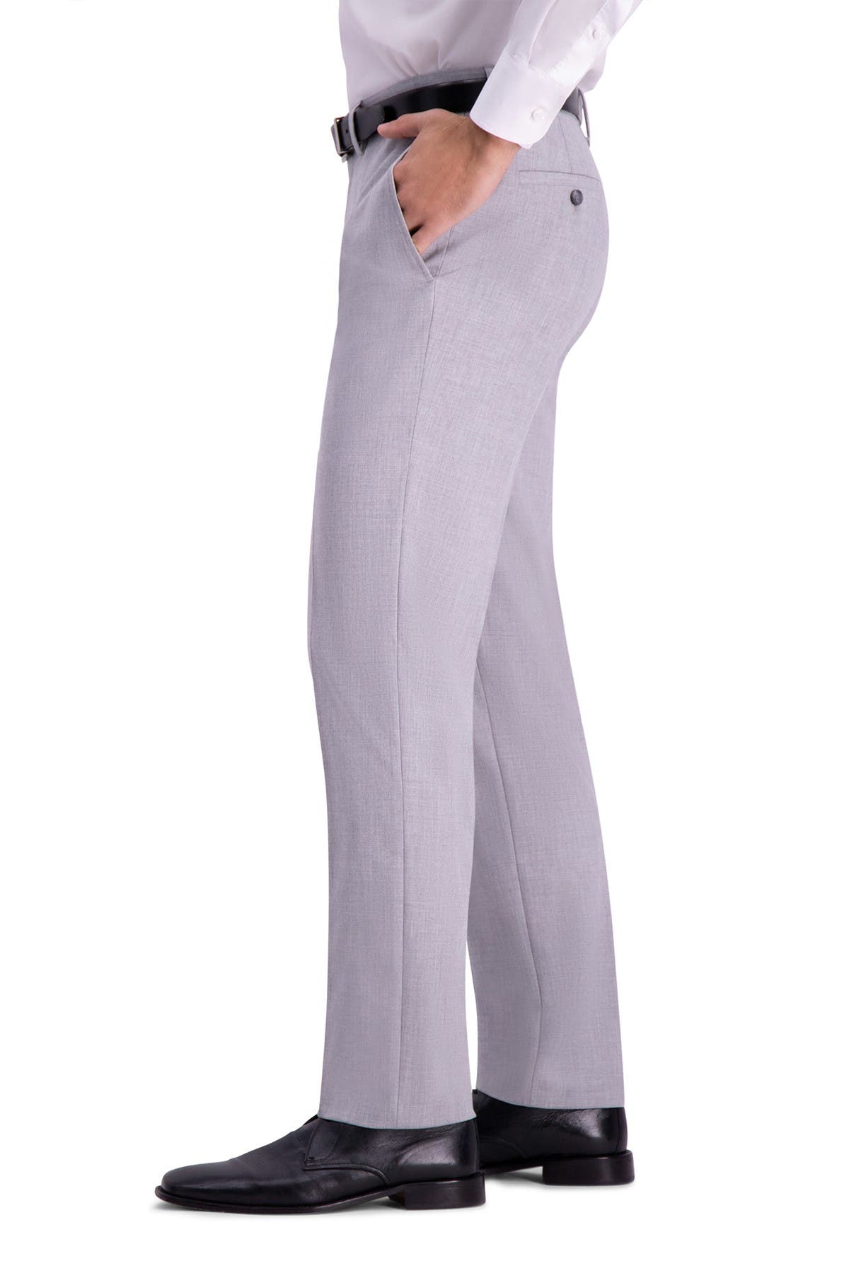 Haggar Gabardine 4-way Stretch Slim Fit Suit Separate Pants In Light/pastel Grey2