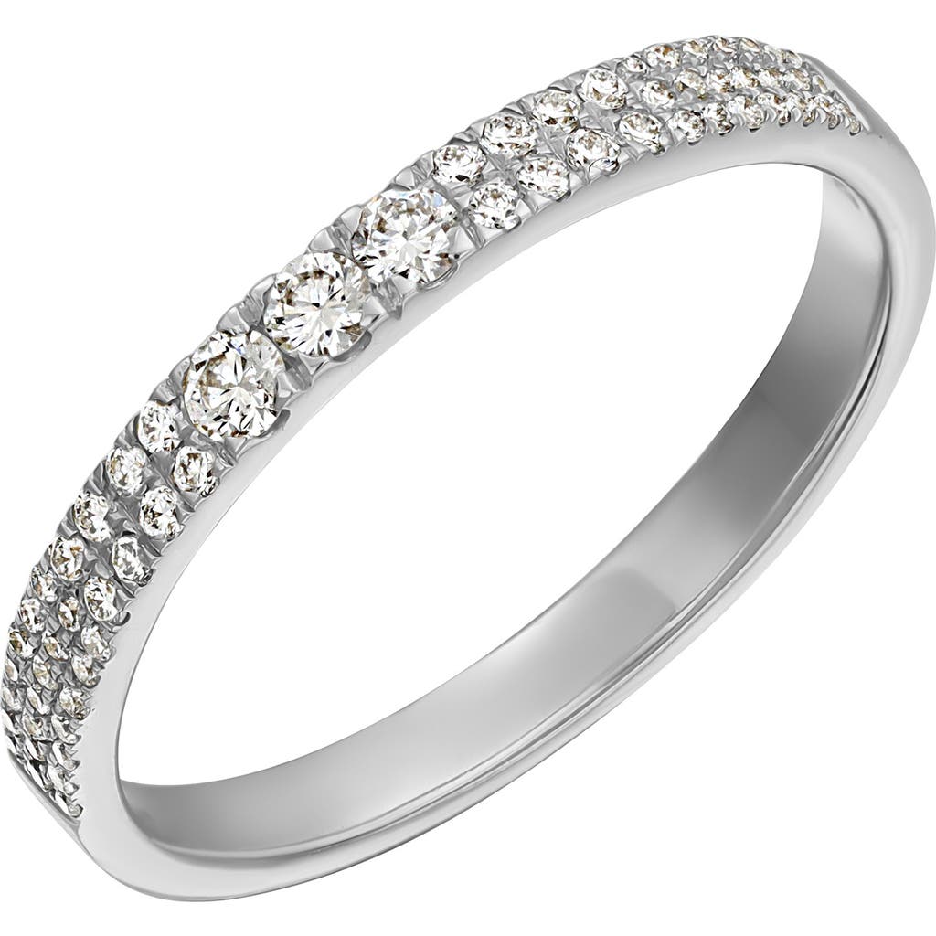 Bony Levy 18k White Gold Pavé Diamond Stackable Ring In 18k White Gold