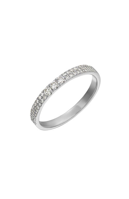 Bony Levy 18k White Gold Pavé Diamond Stackable Ring In 18k White Gold