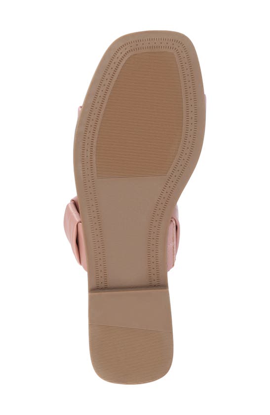 Shop Journee Collection Pegie Flat Slide Sandal In Pink