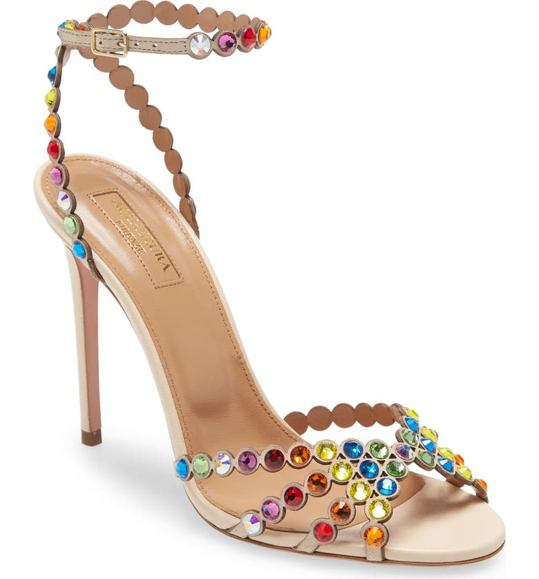 Aquazzura Tequila Rainbow Crystal Ankle Strap Sandal Women Nordstrom Aquazzura Tequila Rainbow Crystal Ankle Strap Sandal Women Nordstrom