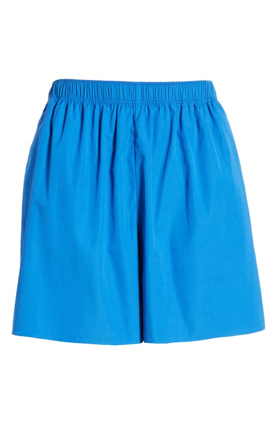 Shop Nordstrom Pull-on Poplin Shorts In Blue Marmara