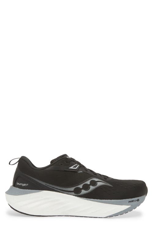 Shop Saucony Triumph 22 Running Shoe In Black/white