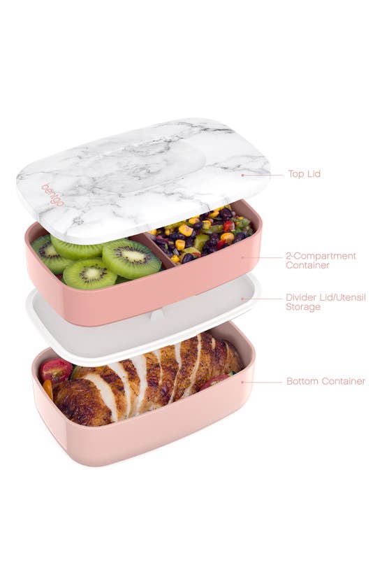 Bentgo All-in-one Lunch Stackable Lunch Box Solution In Blush Marble