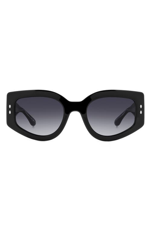 Shop Isabel Marant 54mm Gradient Cat Eye Sunglasses In Black/grey Shaded