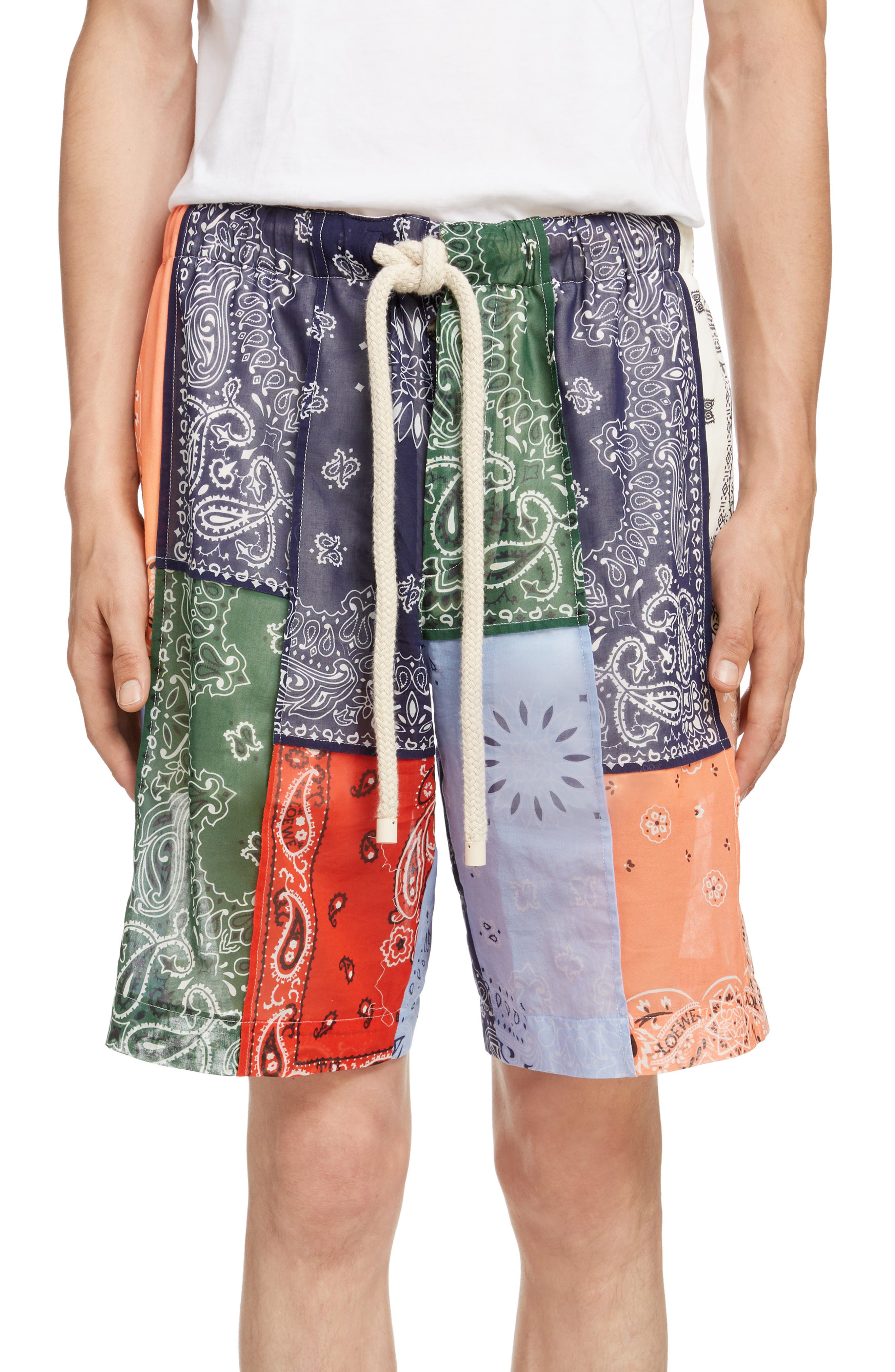 Loewe Bandana Patchwork Shorts Nordstrom