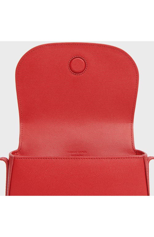 Shop Mansur Gavriel Mini Classic Saddle Crossbody Bag In Flamma