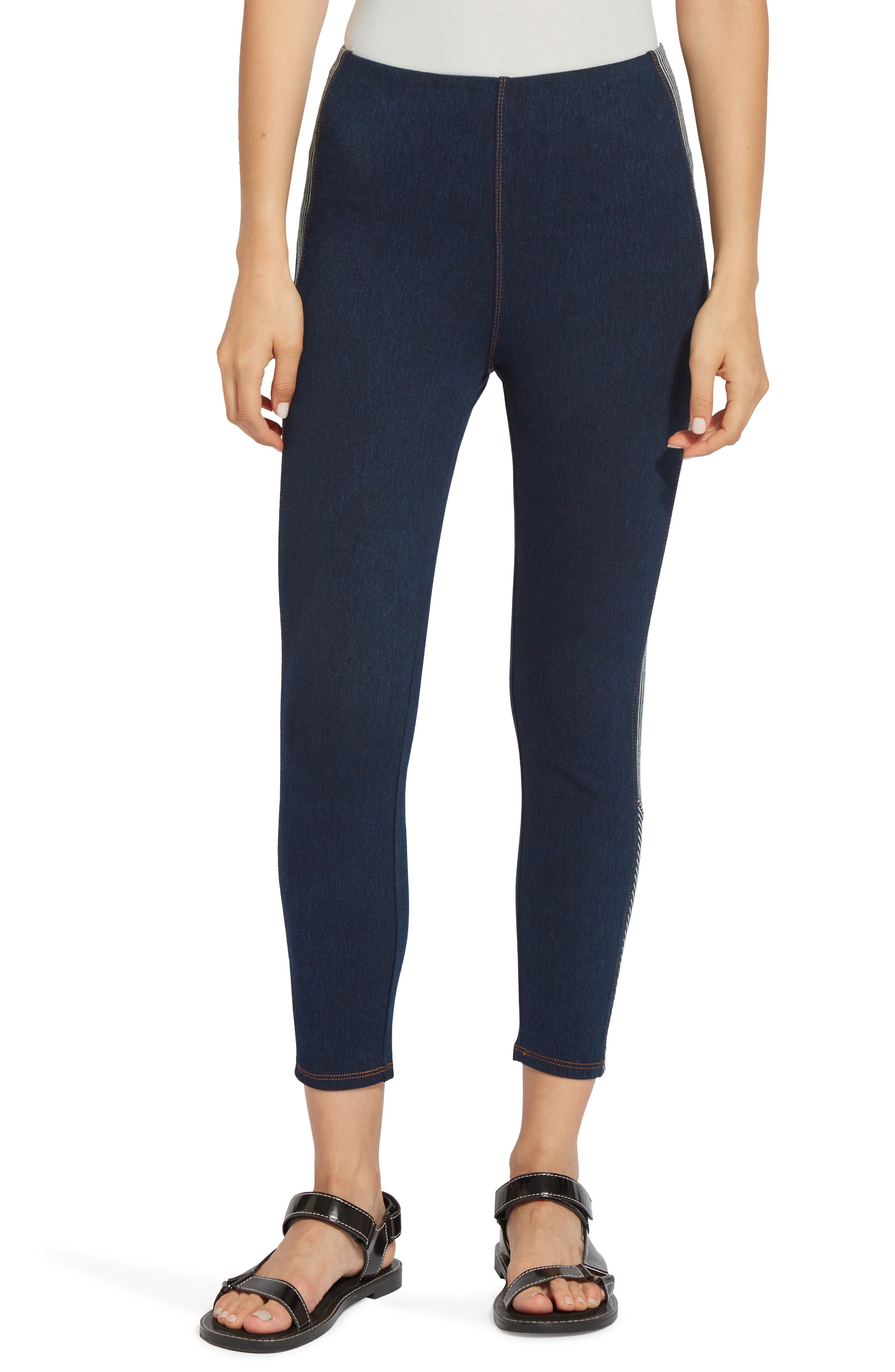 High Waist Crop Denim Leggings | Nordstrom