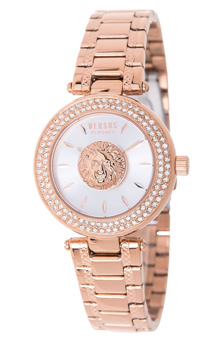 Doorlaatbaarheid Dekking Glad VERSUS Versace Versace Crystal Rose Gold IP Bracelet Watch, 36mm |  Nordstromrack