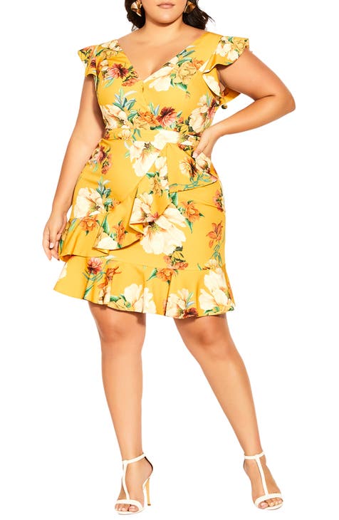 Yellow Plus Size Dresses For Women Nordstrom 4920