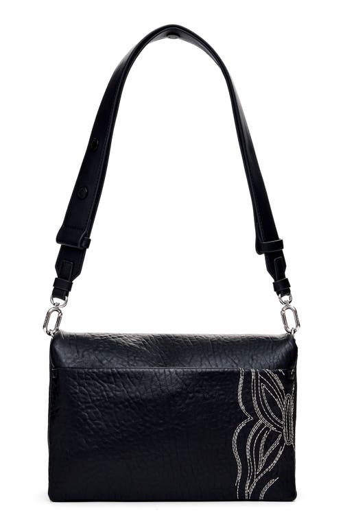 Shop Desigual Goodall Faux Leather Shoulder Bag In Black